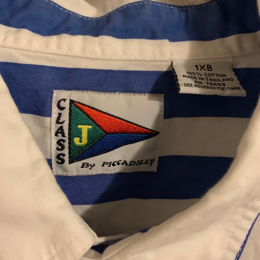 Blue stripe button down - Picture 2 of 2